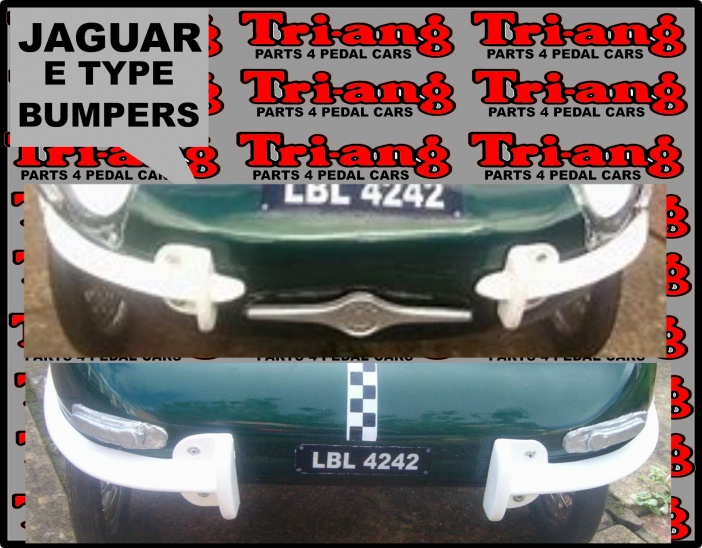 Tri-ang Vintage Pedal Car Jaguar E Type Bumpers set of 4